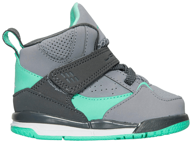 Air Jordan Flight 45 High TD Cement Grey Green Glow