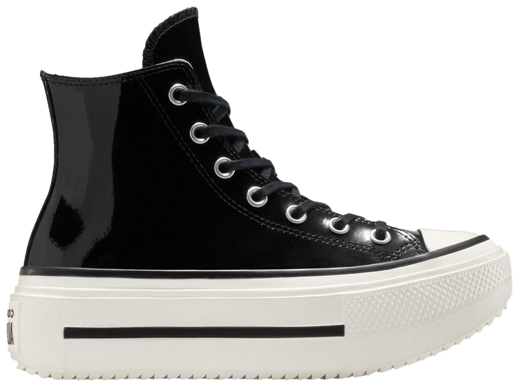Converse Wmns Chuck Taylor All Star Lift Double Stack Platform High Black Patent Leather