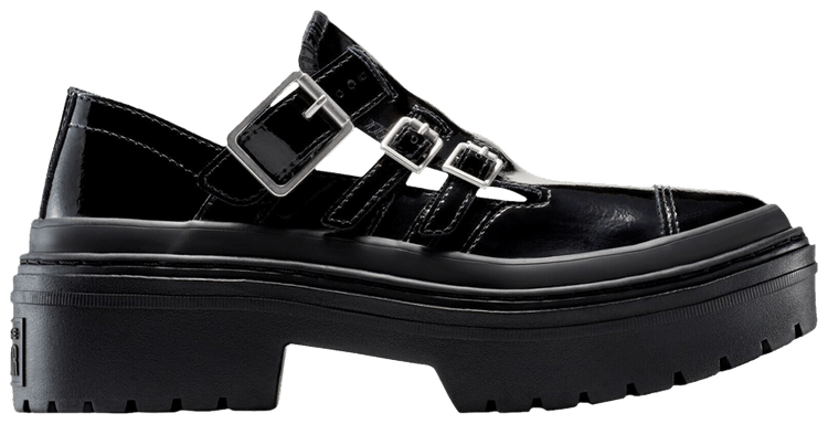 Converse Wmns Chuck Taylor All Star Lugged Heel Mary Jane Platform Low Black
