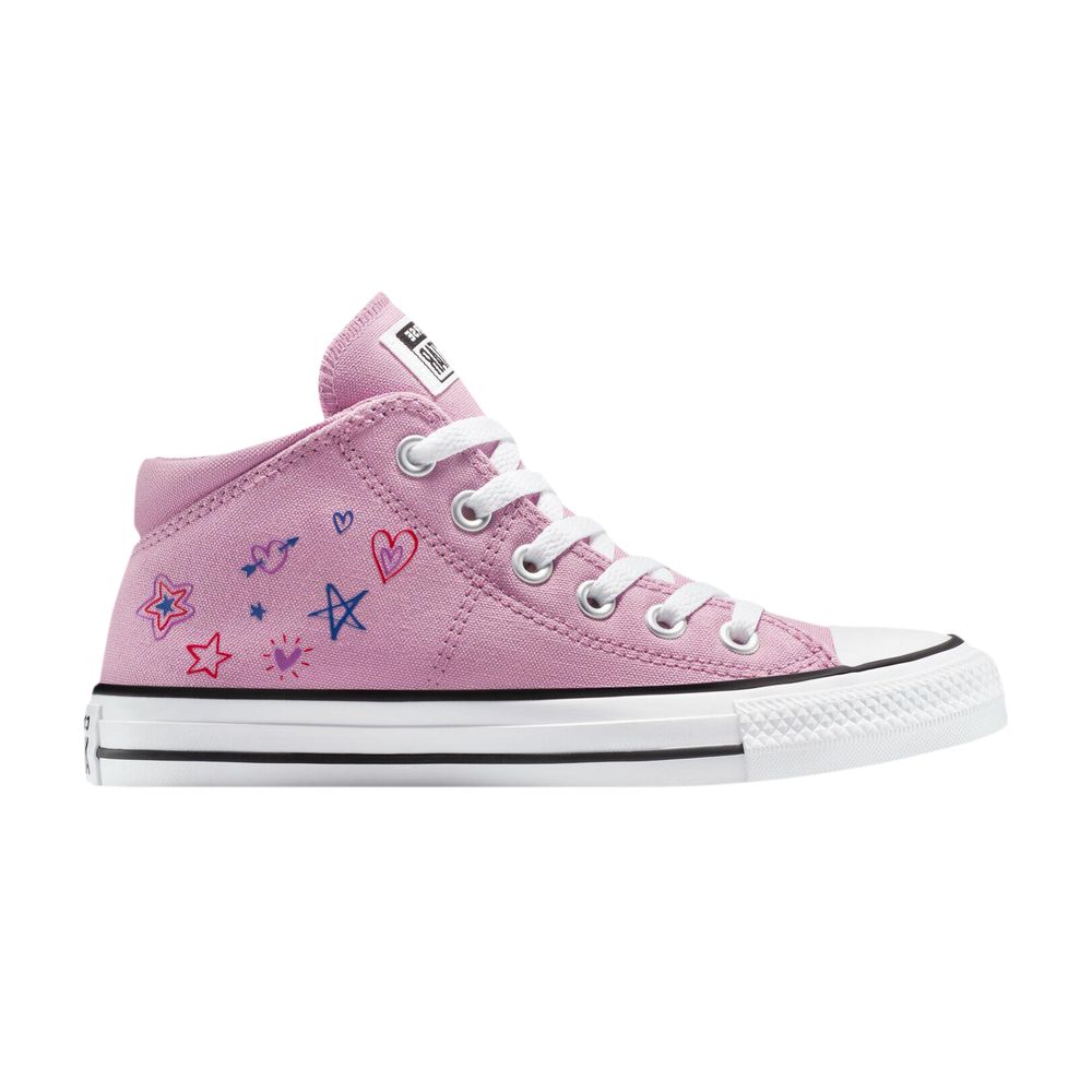 Pre-owned Converse Chuck Taylor All Star Madison Mid Gs 'doodles - Cliffside Rose' | Pink | Kid's Size 7