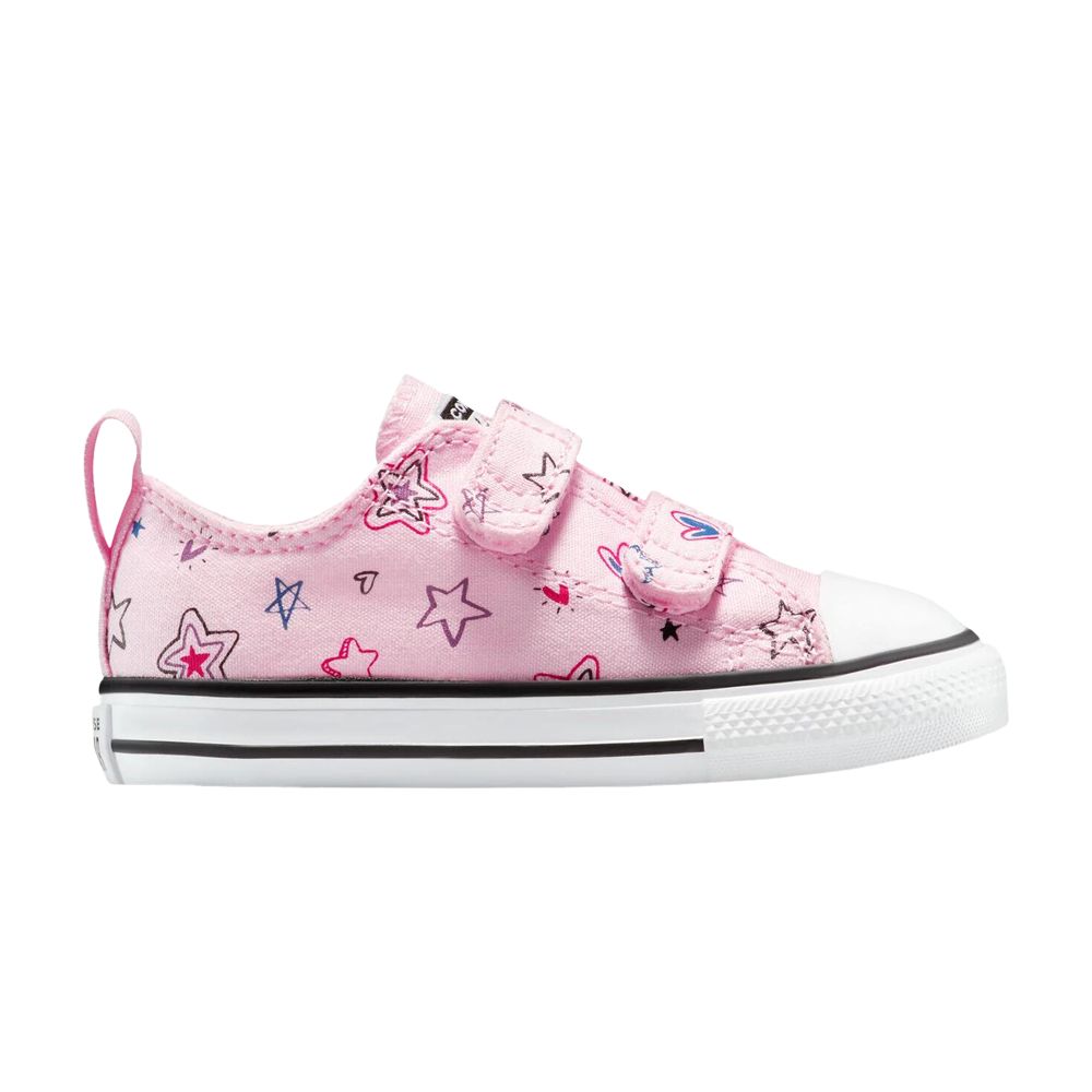 Pre-owned Converse Chuck Taylor All Star Easyon Low Td 'doodles - Pink Frosting' | Infant Size 9