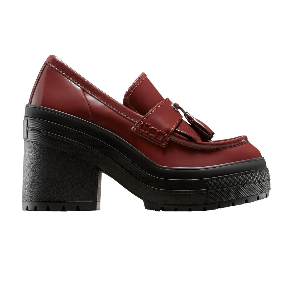 Pre-owned Converse Wmns Chuck 70 De Luxe Heel Loafer Platform Low 'rottin Apple' | Red | Women's Size 8.5