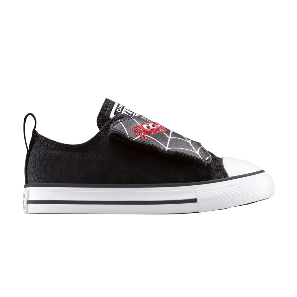 Pre-owned Converse Chuck Taylor All Star One Strap Easyon Low Td 'spiderweb' | Black | Infant Size 2