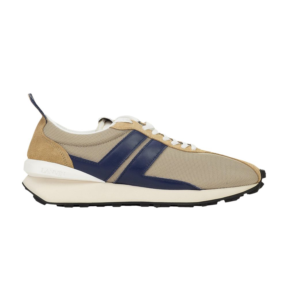 Pre-owned Lanvin Bumpr Sneaker 'beige Blue' | Tan | Men's Size 48 In Brown