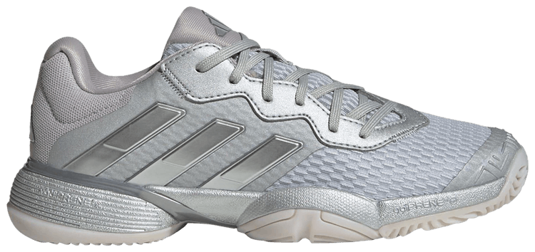 adidas Barricade J Silver Metallic Dash Grey