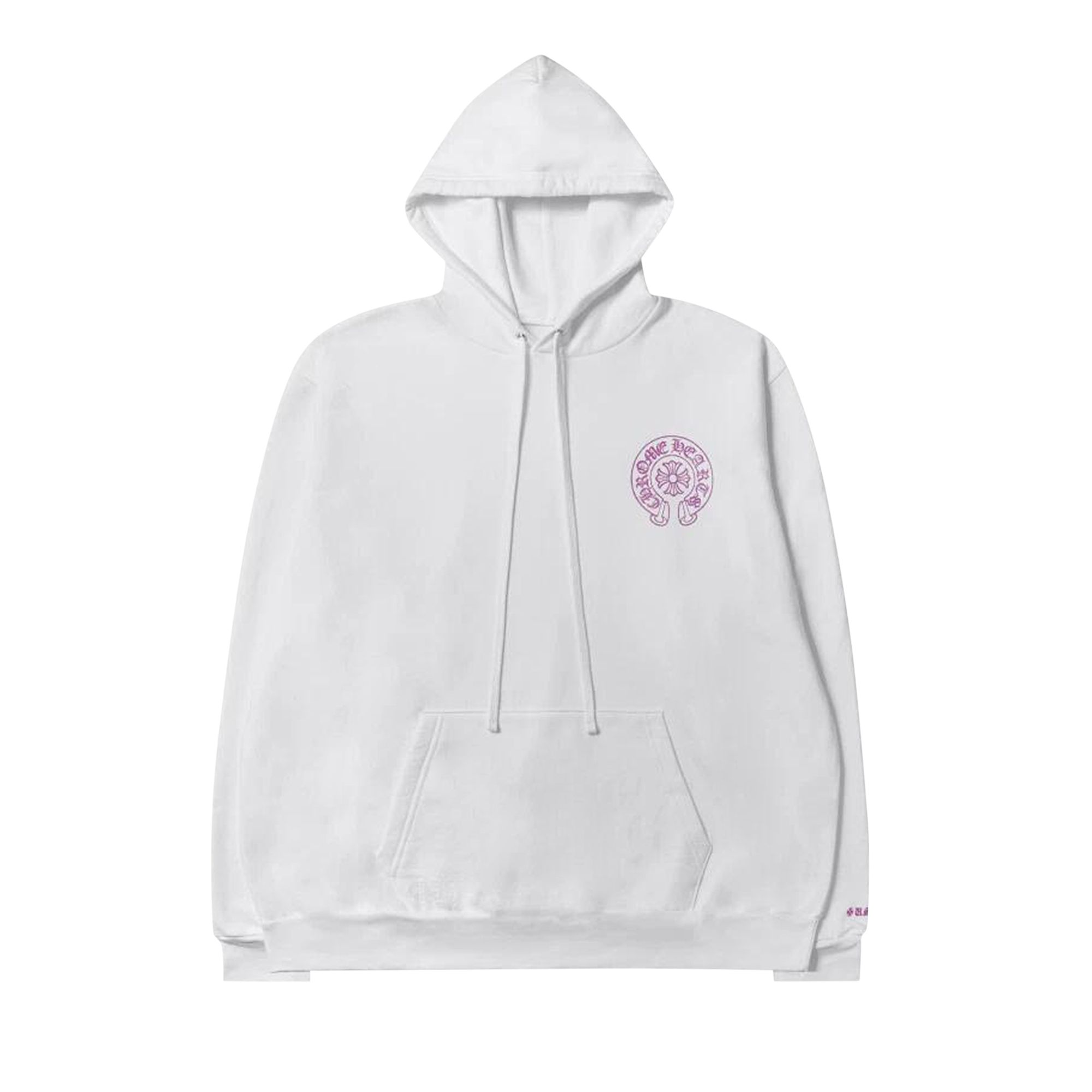 Pre-owned Chrome Hearts Hoodie 'purple Glitter' | White | Men's Size L