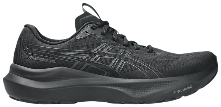 ASICS GT 2000 14 Extra Wide Black Graphite Grey