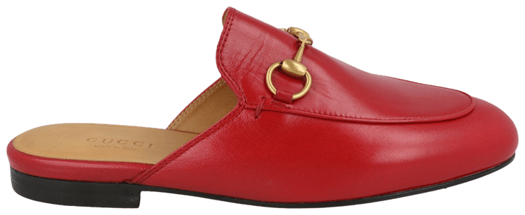 Gucci Wmns Princetown Mule Hibiscus Red