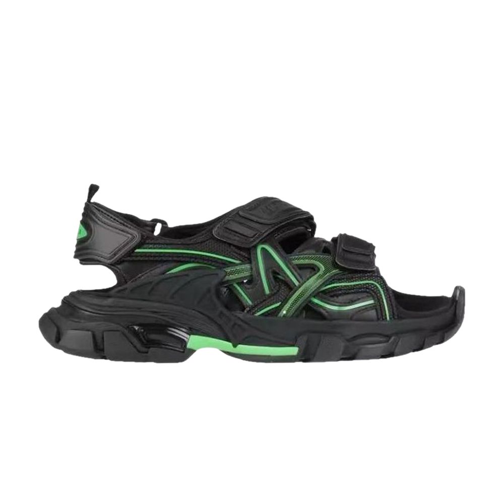 Pre-owned Balenciaga Wmns Track Sandal 'black Green' | Women's Size 36