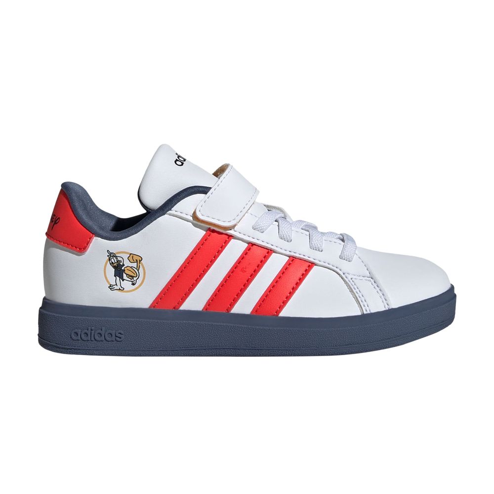 Pre-owned Adidas Originals Adidas Disney X Grand Court K 'mickey And Friends' | White | Kid's Size 2.5