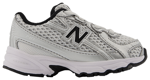 New Balance 740 Bungee Lace Toddler Silver Metallic Black