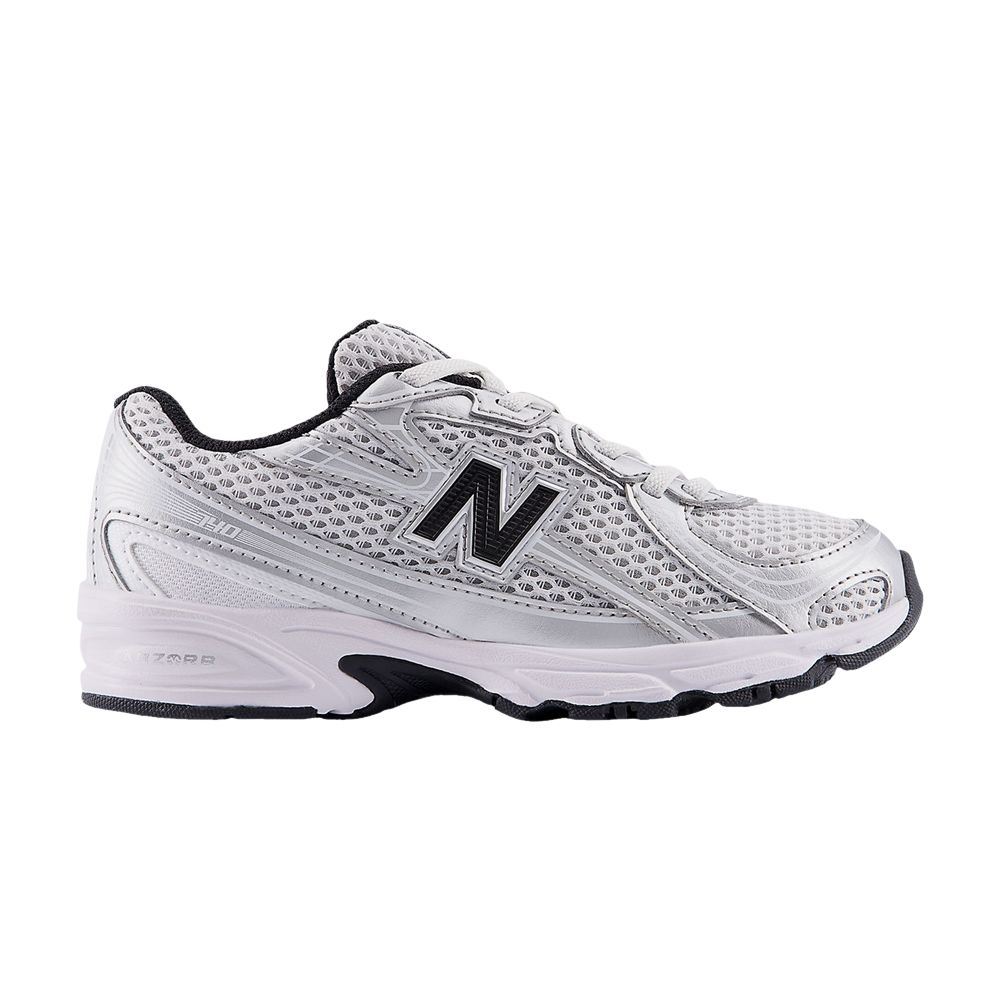 Pre-owned New Balance 740 Bungee Lace Little Kid 'silver Metallic Black' | Grey | Kid's Size 7 In Gray