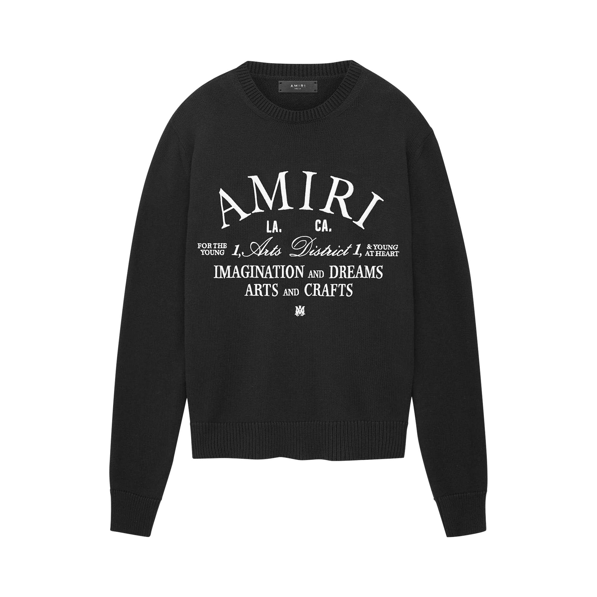 Pre-owned Amiri Arts District Crew 'black' | Men's Size M