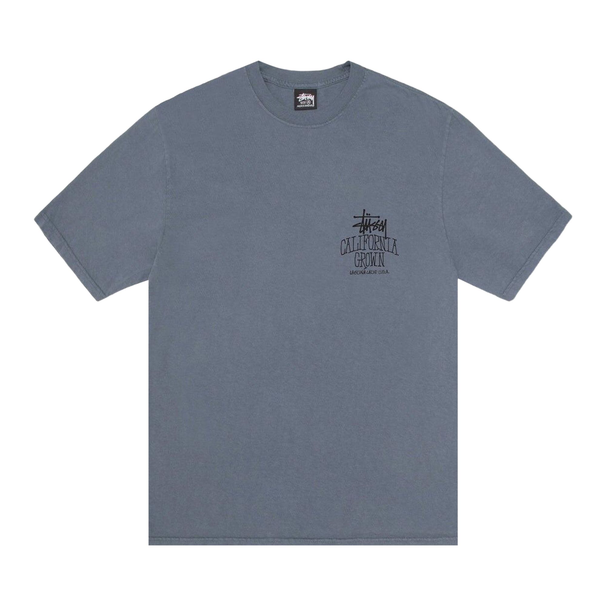 Pre-owned Stussy Cali Grown Tee Pigment Dyed 'navy' | Blue | Men's Size M