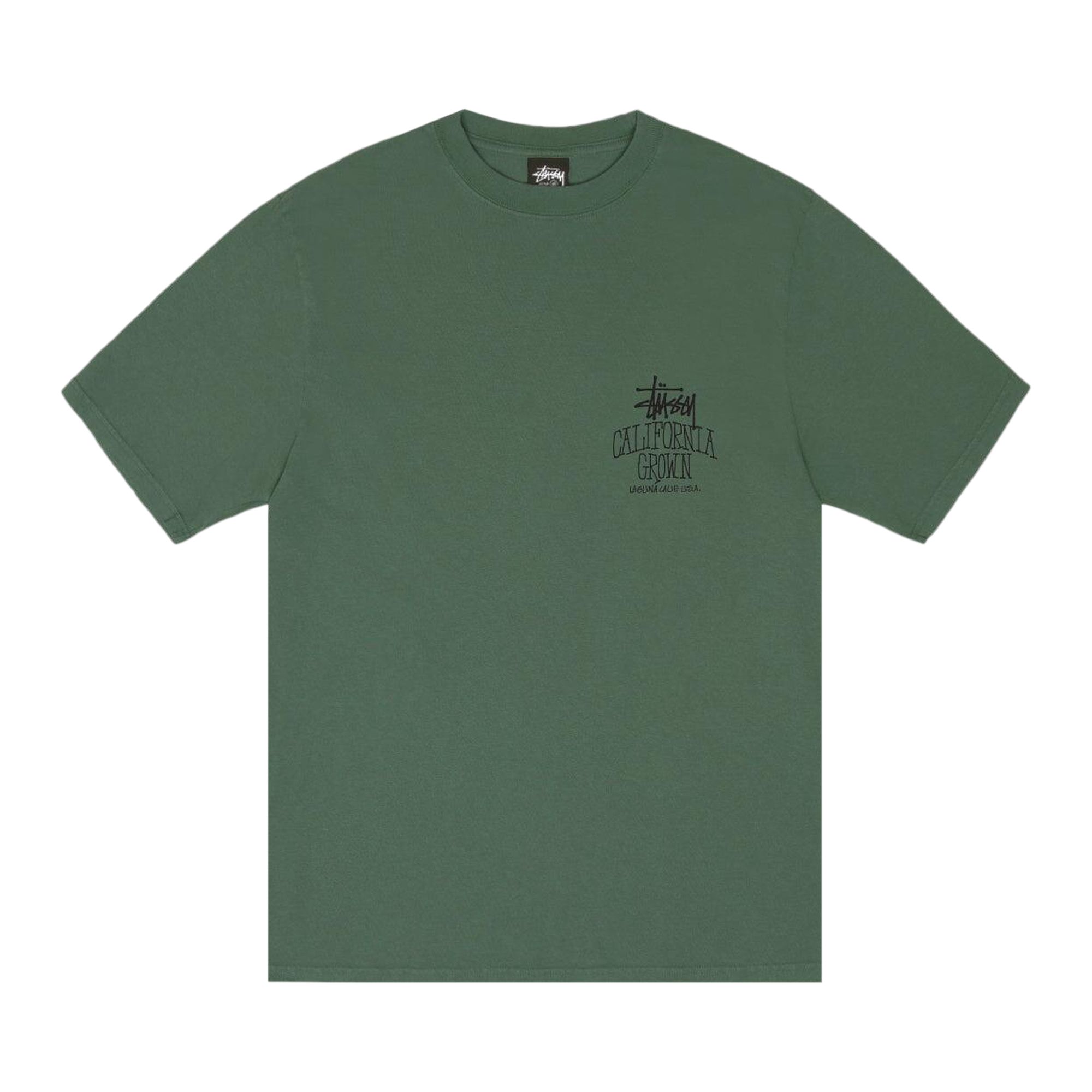 Pre-owned Stussy Cali Grown Tee Pigment Dyed 'pine' | Green | Men's Size L