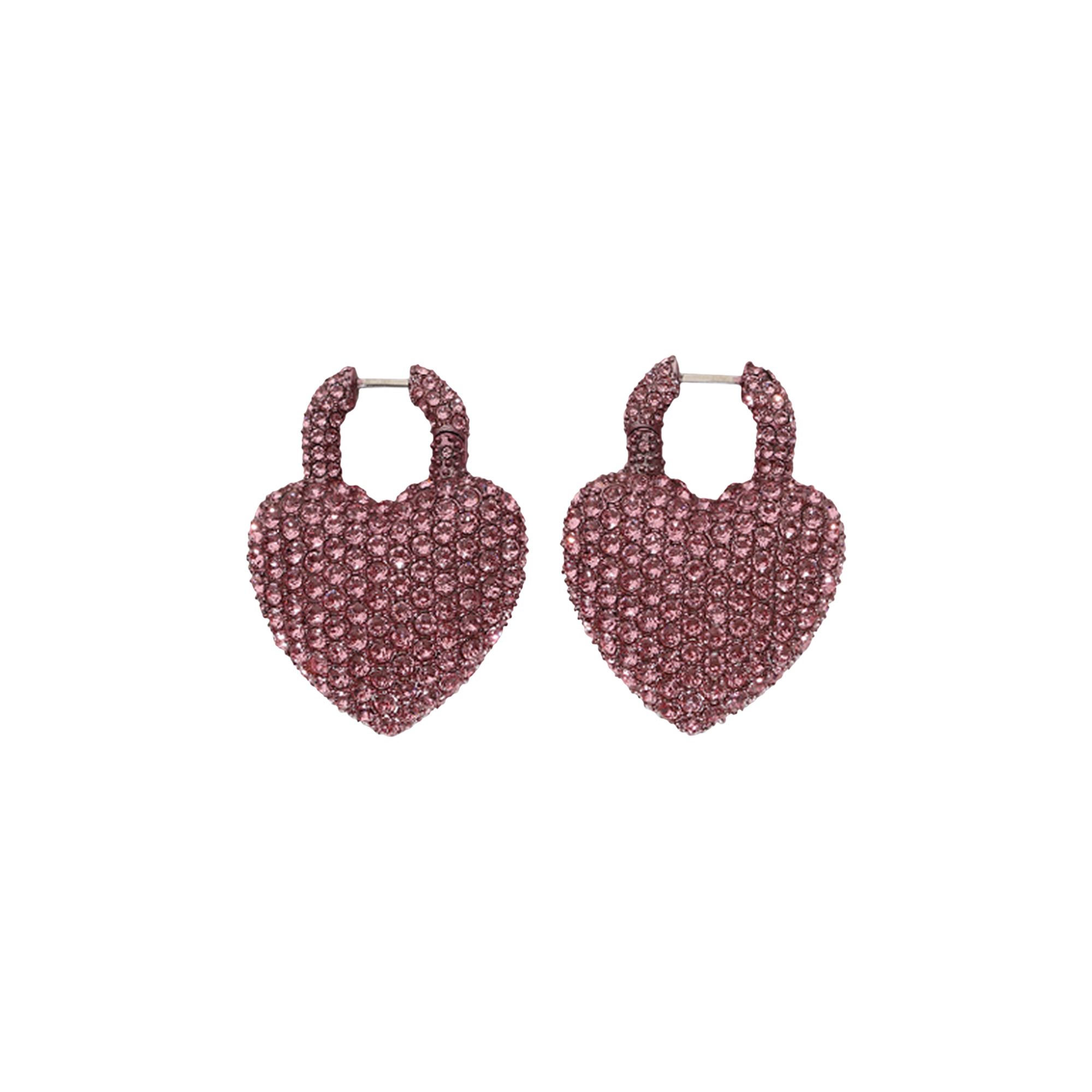 Pre-owned Balenciaga Xl Minnie Earrings 'pink' | Women's Size Onesize