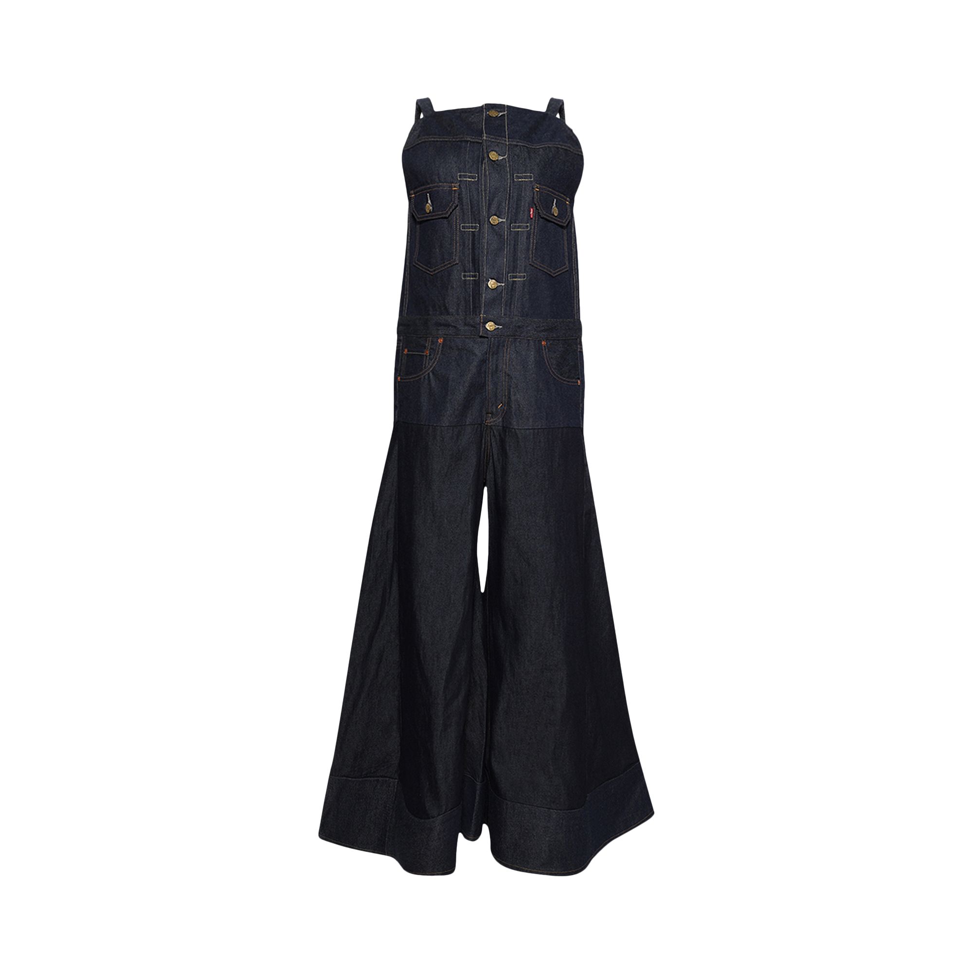 Pre-owned Sacai Levi's Denim Jumpsuit 'indigo' | Blue | Women's Size 1