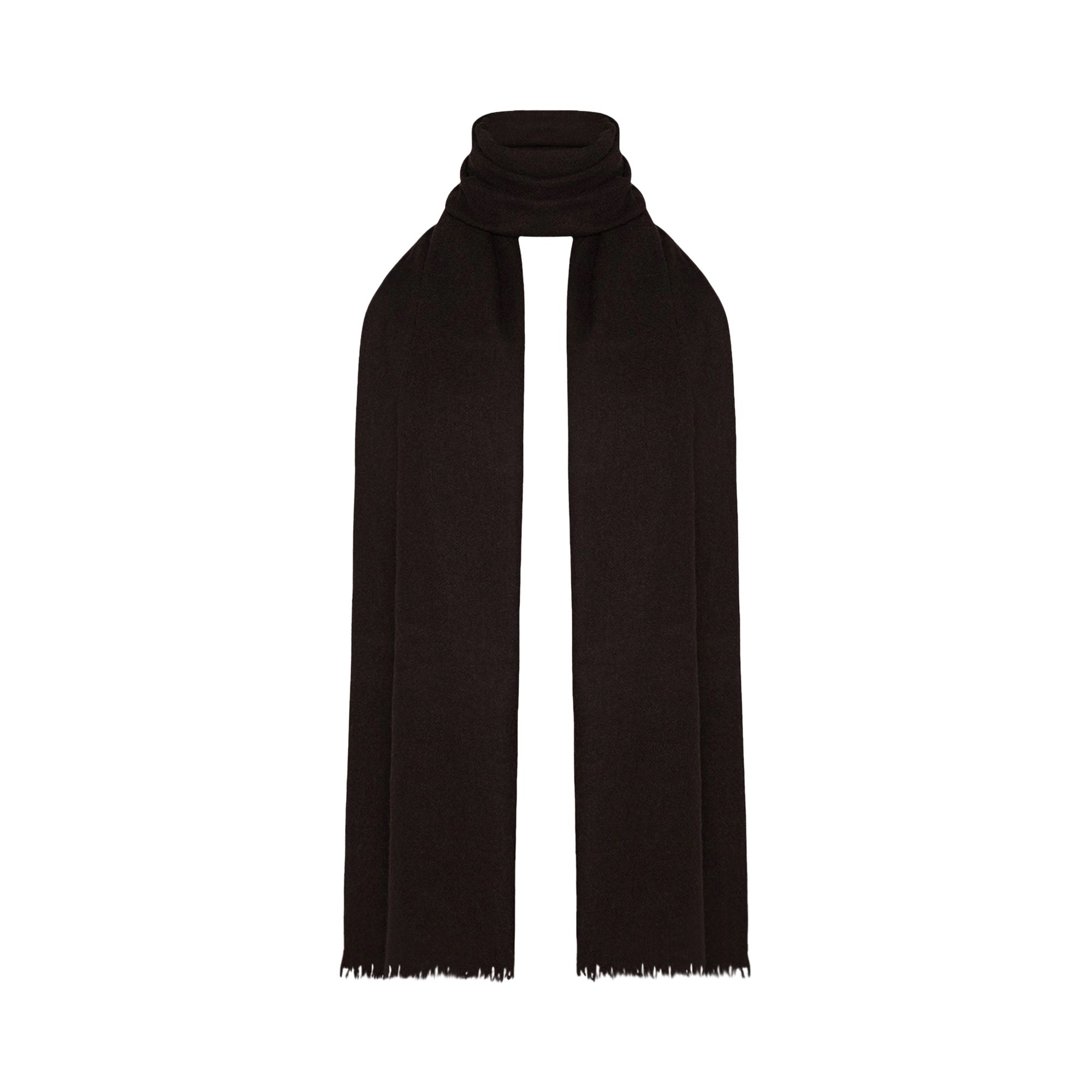 Pre-owned The Row Lentia Scarf 'dark Brown' | Women's Size Onesize