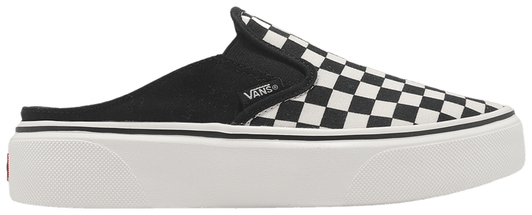 Vans V98 Mule Hover Slip On Black White Checkerboard