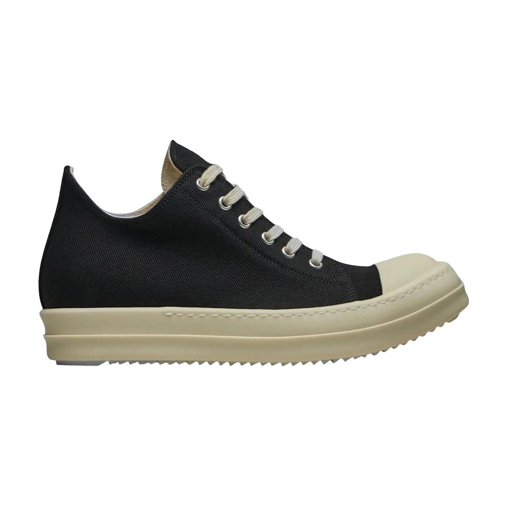 Pre-owned Rick Owens Wmns Drkshdw Concordians Canvas Low 'black Milk' | Women's Size 37