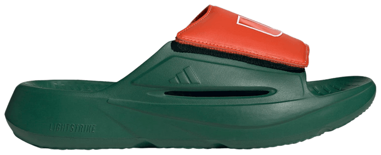 NCAA x adidas Lightblaze Slide Miami Hurricanes