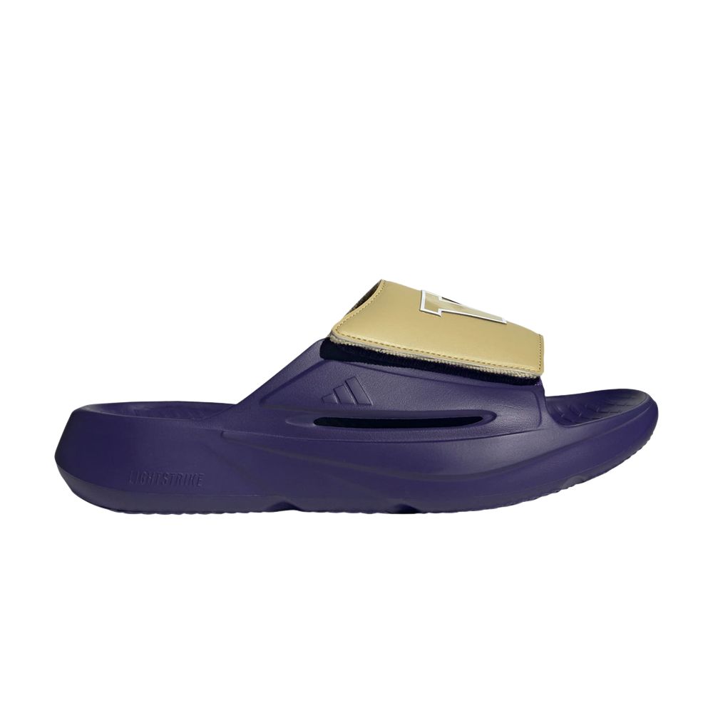 Pre-owned Adidas Originals Adidas Ncaa X Lightblaze Slide 'washington Huskies' | Purple | Men's Size 5