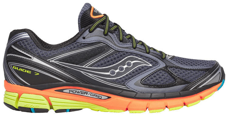 Saucony ProGrid Guide 7 Grey Orange Lime