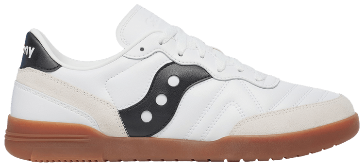 Saucony 586i Leather White Black Gum