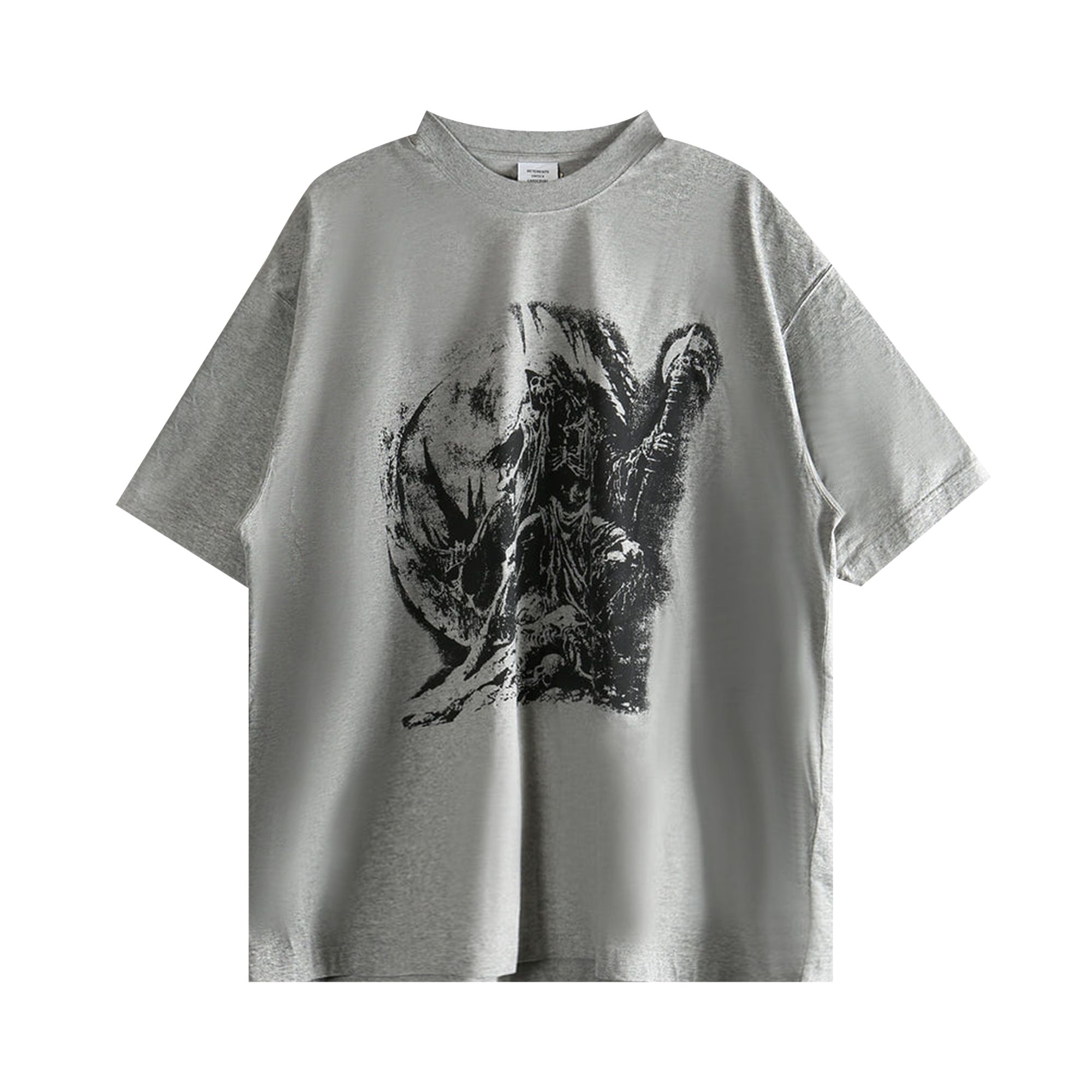 Pre-owned Vetements Goth Oversized T-shirt 'grey Melange' | Men's Size M In Gray