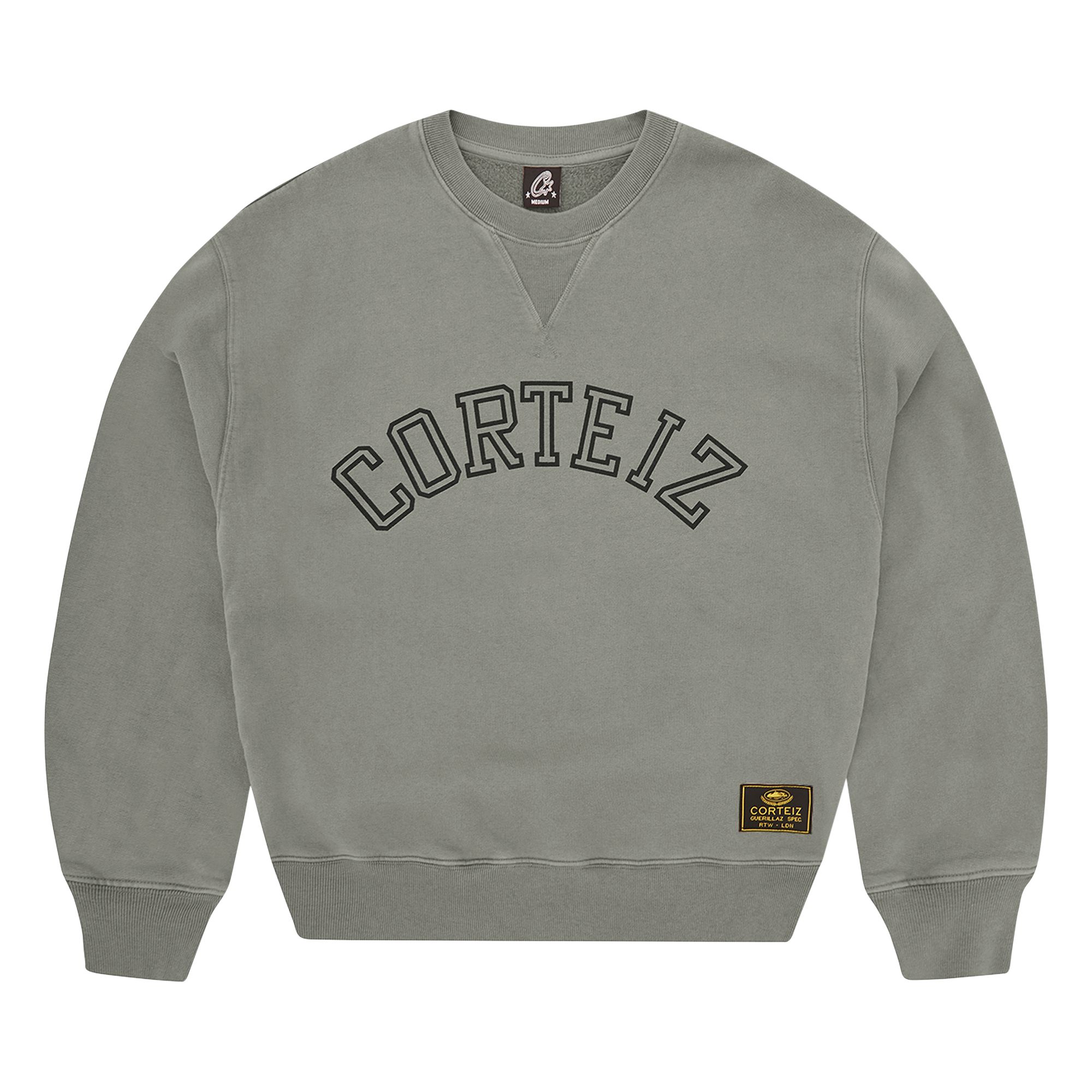 Pre-owned Corteiz Guerillaz Arch Crewneck 'olive' | Green | Men's Size L