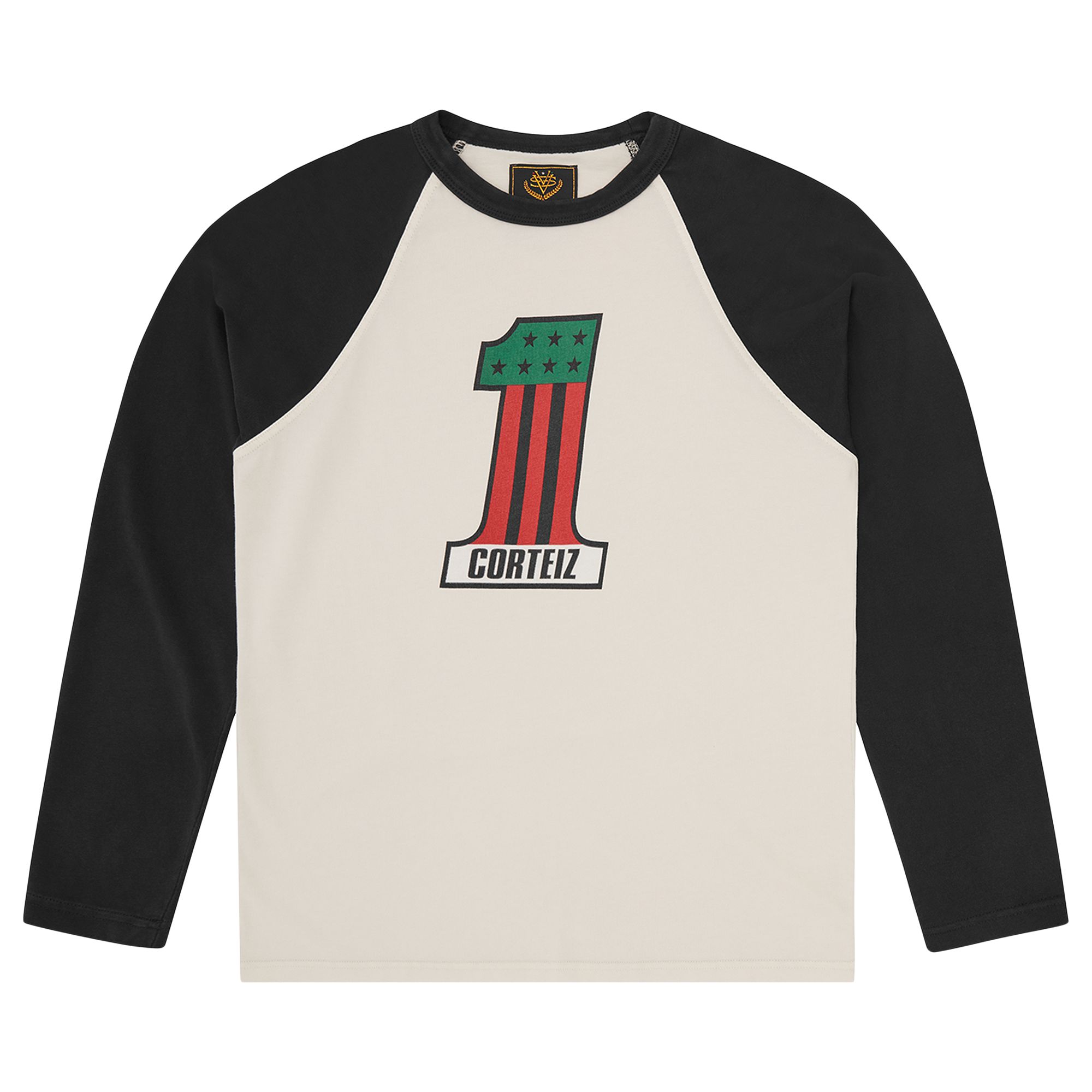 Pre-owned Corteiz Number 1 Raglan Long-sleeve 'black' | Men's Size M