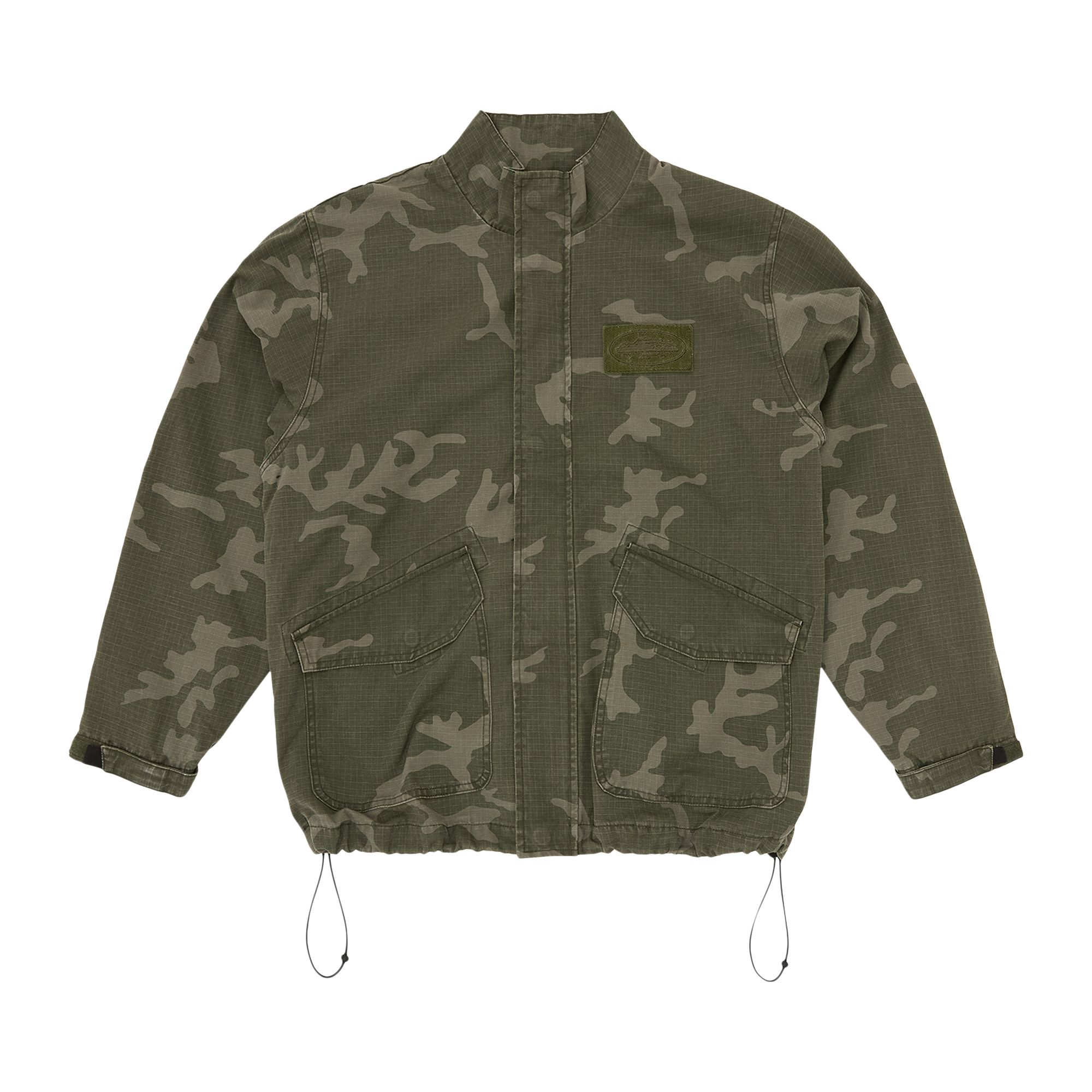 Pre-owned Corteiz Guerillaz Jacket 'green Camo' | Men's Size M