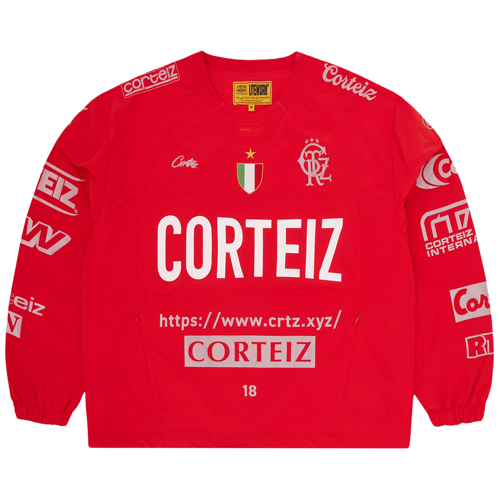 Pre-owned Corteiz Sponsors Training Pullover 'red' | Men's Size L