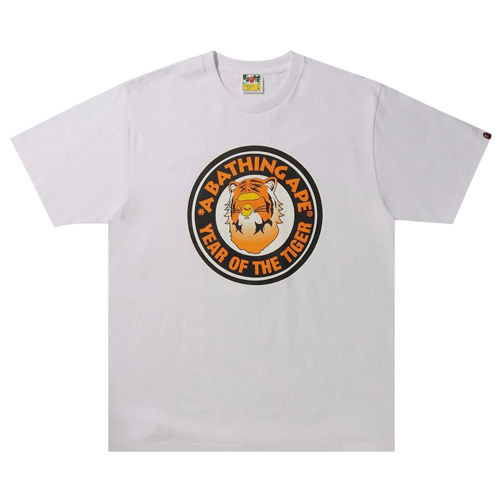 Pre-owned Bape Year Of The Tiger Tee 'white' | Men's Size Xxl