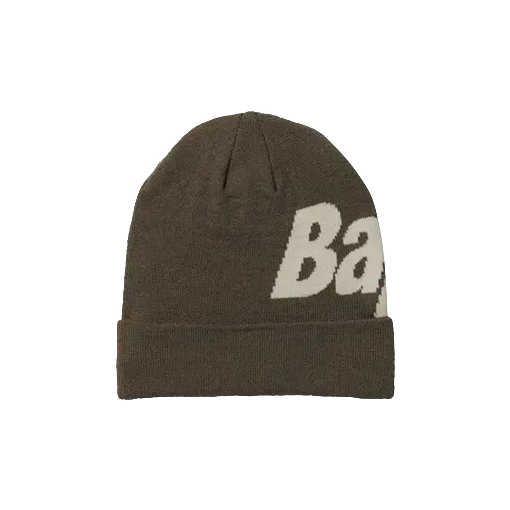 Pre-owned Bape Knit Spellout Cap 'olive Drab' | Green | Men's Size Onesize