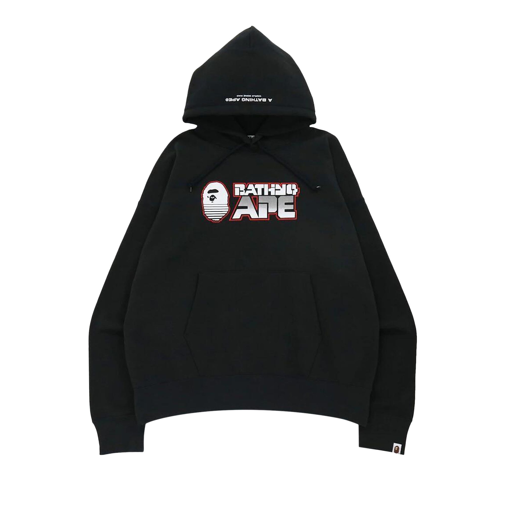 Pre-owned Bape Bathing Ape Loose Fit Pullover Hoodie 'charcoal' | Black | Men's Size S