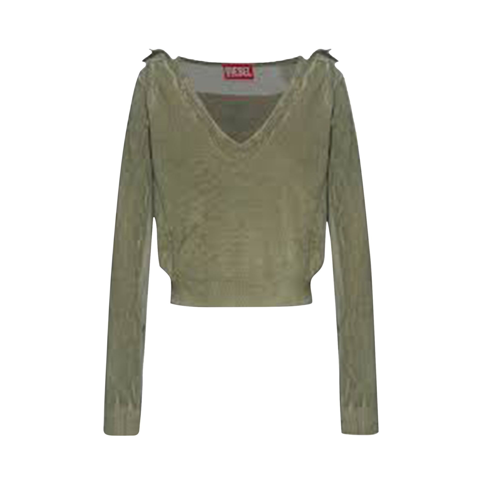 Pre-owned Diesel M-debi Blouse 'leaf Green' | Women's Size M