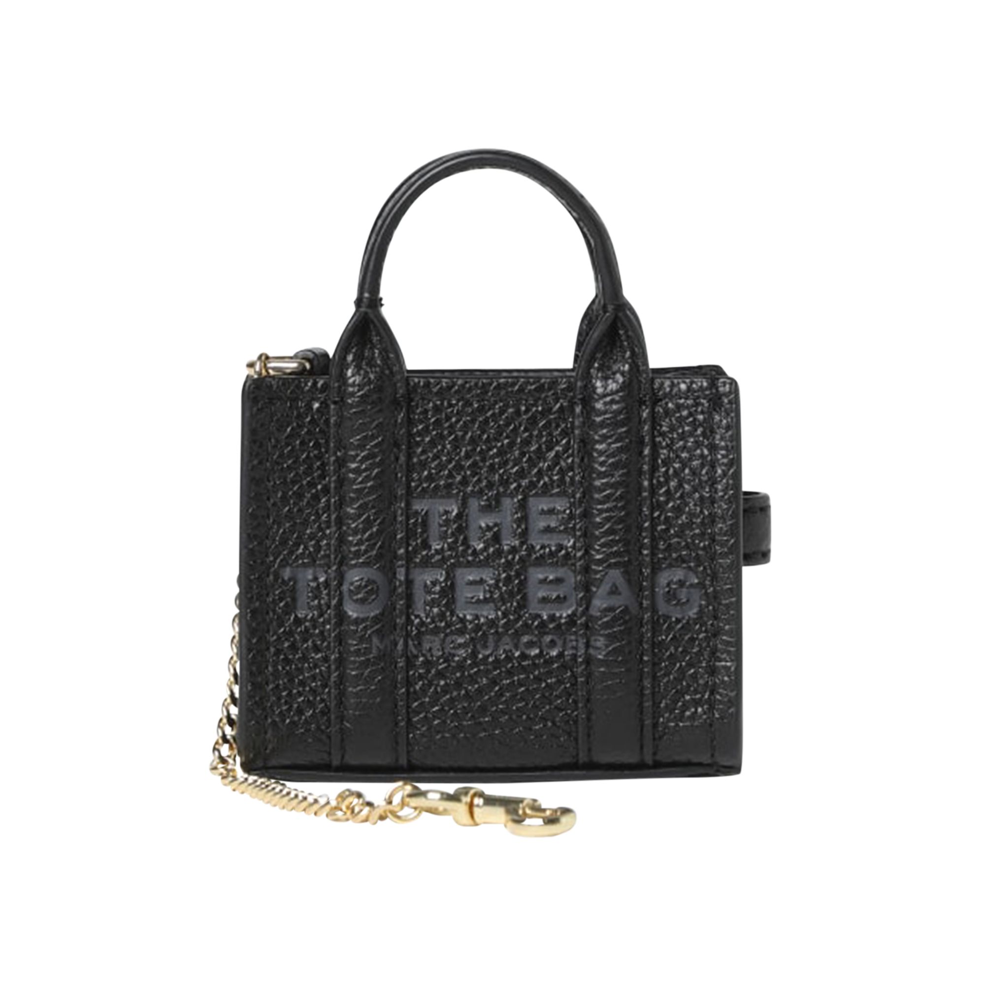 Pre-owned Marc Jacobs Nano Tote Charm Bag 'black' | Women's Size Onesize