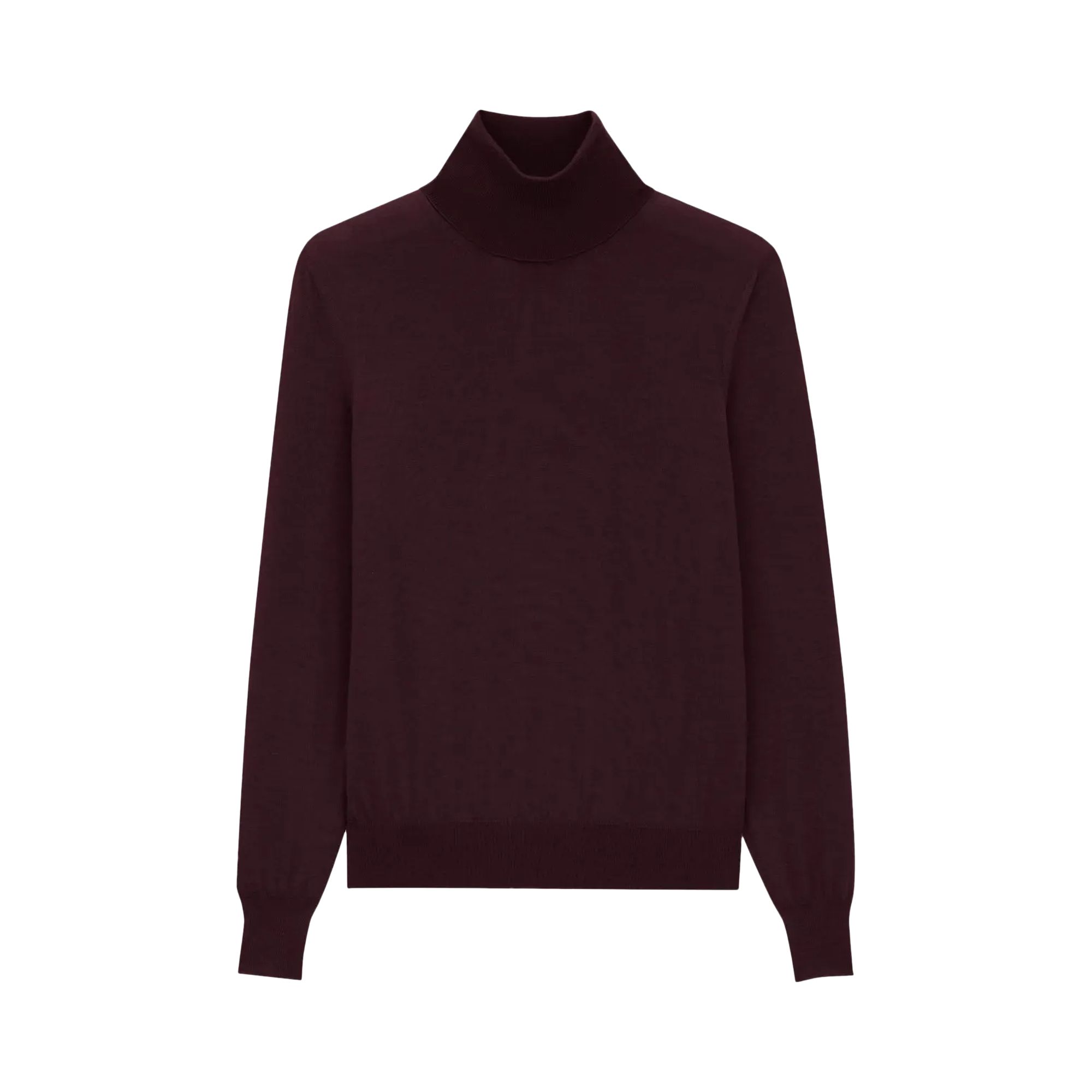 Pre-owned Saint Laurent Roll Neck Sweater 'bordeaux' | Red | Men's Size M
