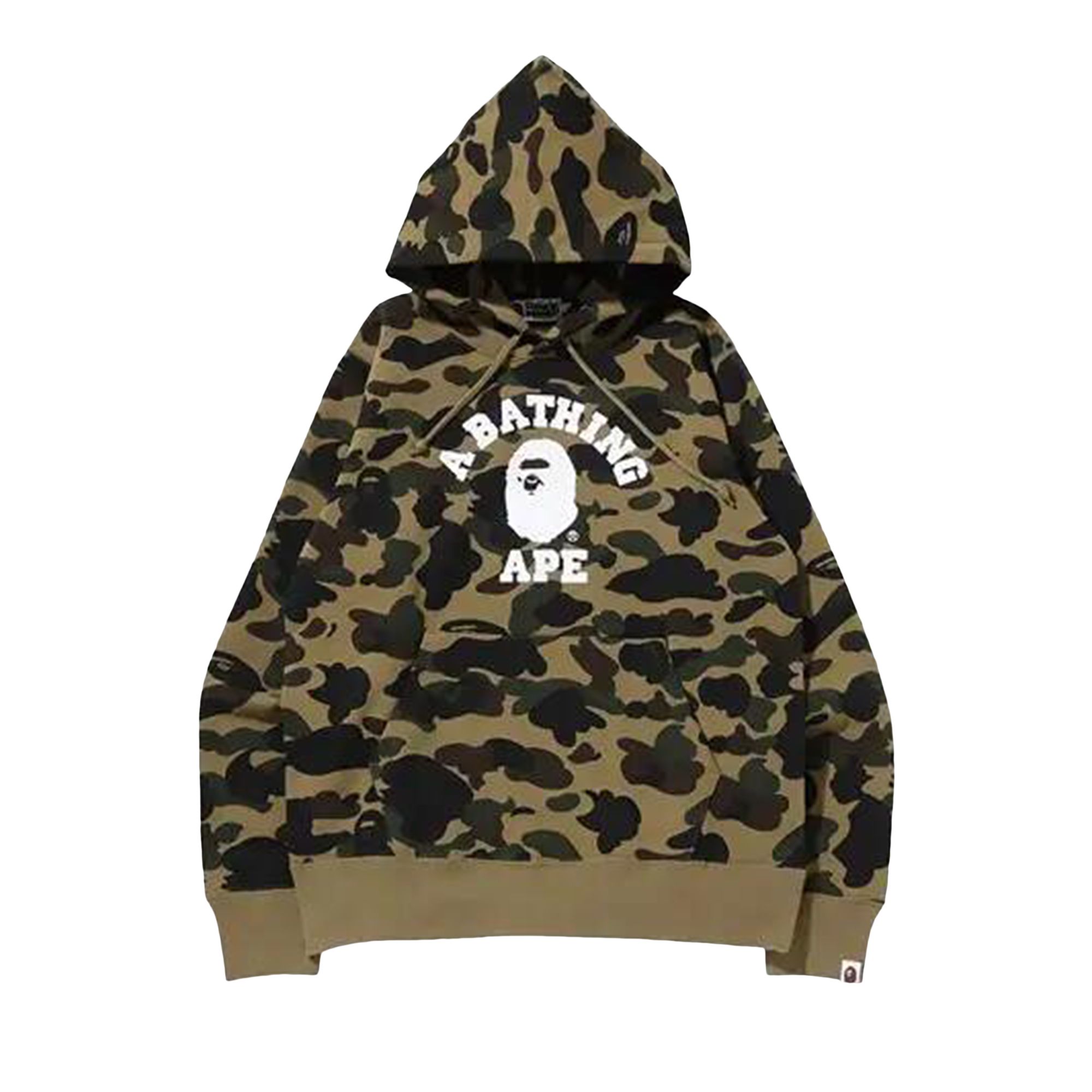 Pre-owned Bape 1st Camo Pullover Hoodie 'green' | Women's Size M
