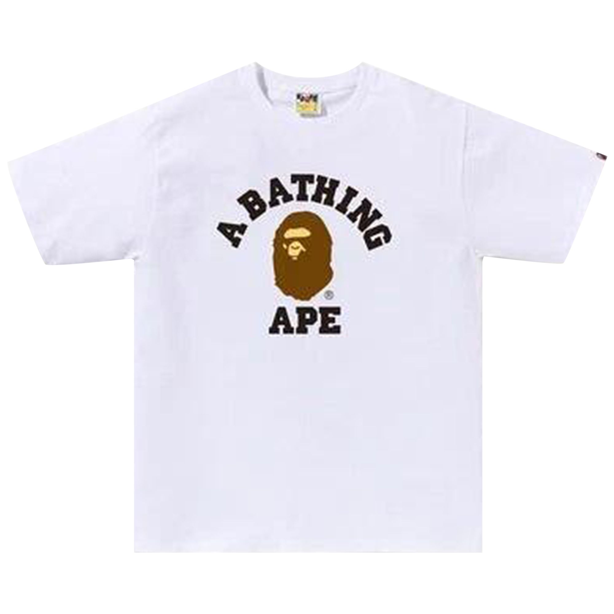 Pre-owned Bape College Tee 'white' | Men's Size L