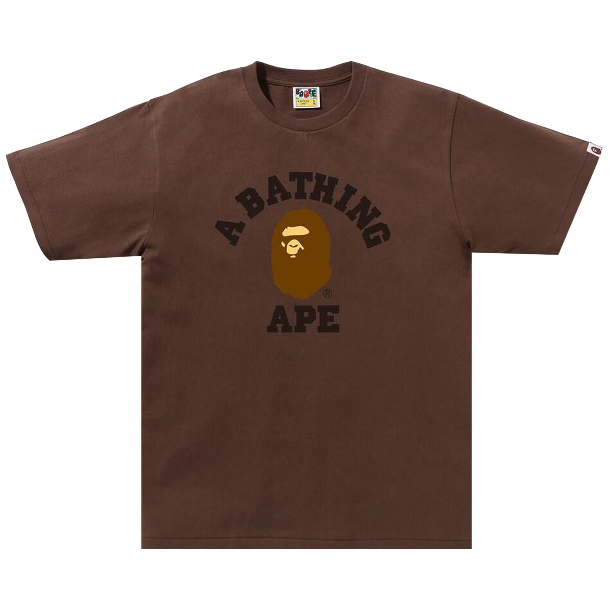 Pre-owned Bape College Tee 'brown' | Men's Size Xl