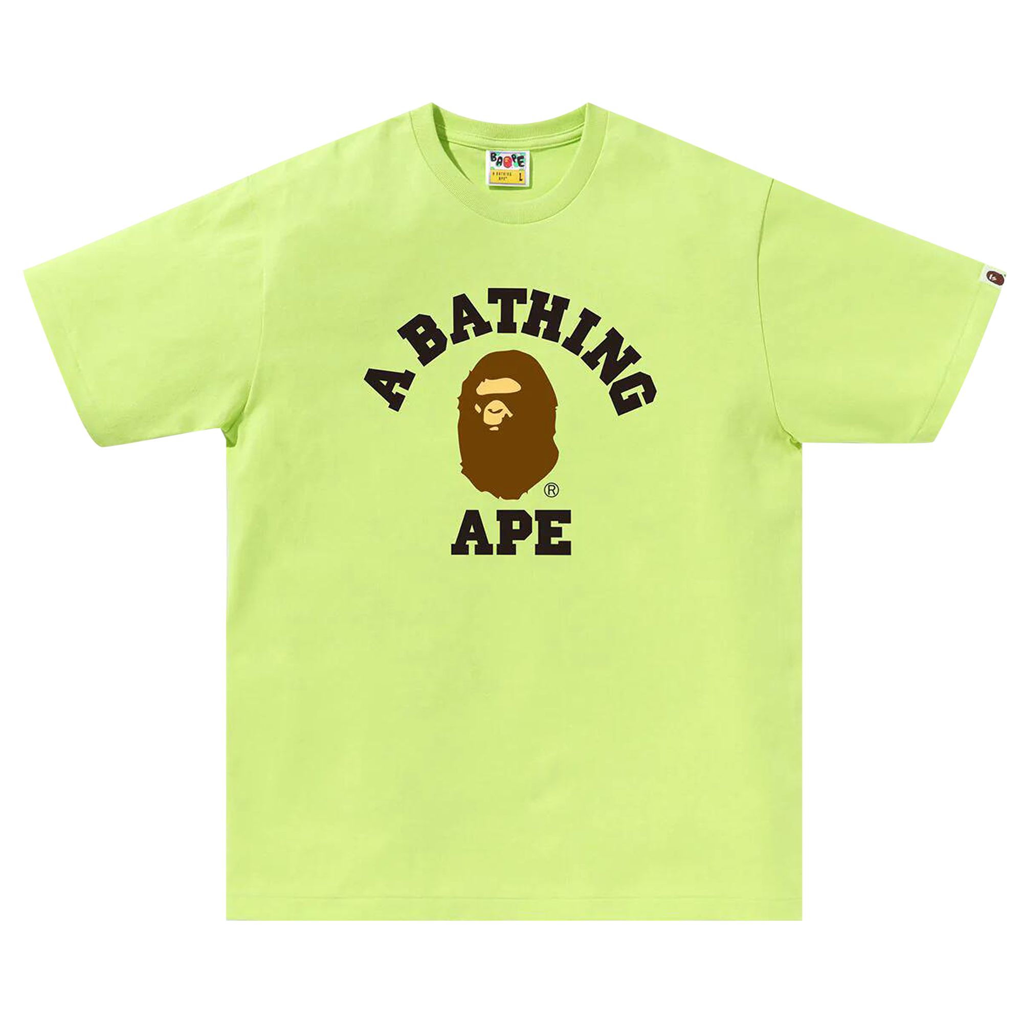 Pre-owned Bape College Tee 'light Green' | Men's Size S