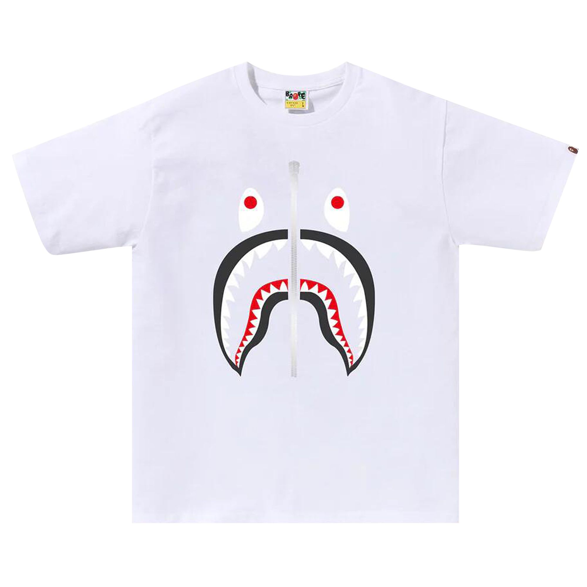 Pre-owned Bape Shark Tee 'white' | Men's Size S