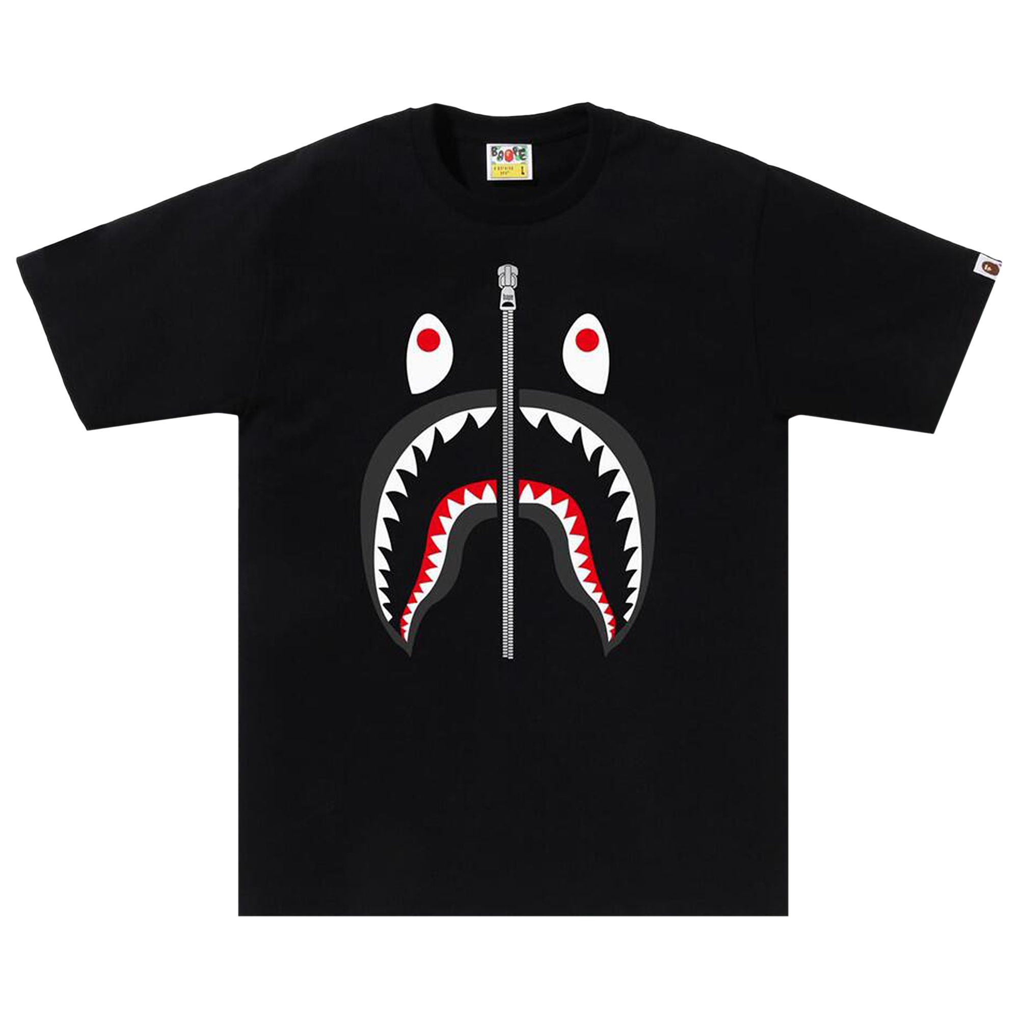 Pre-owned Bape Shark Tee 'black' | Men's Size L