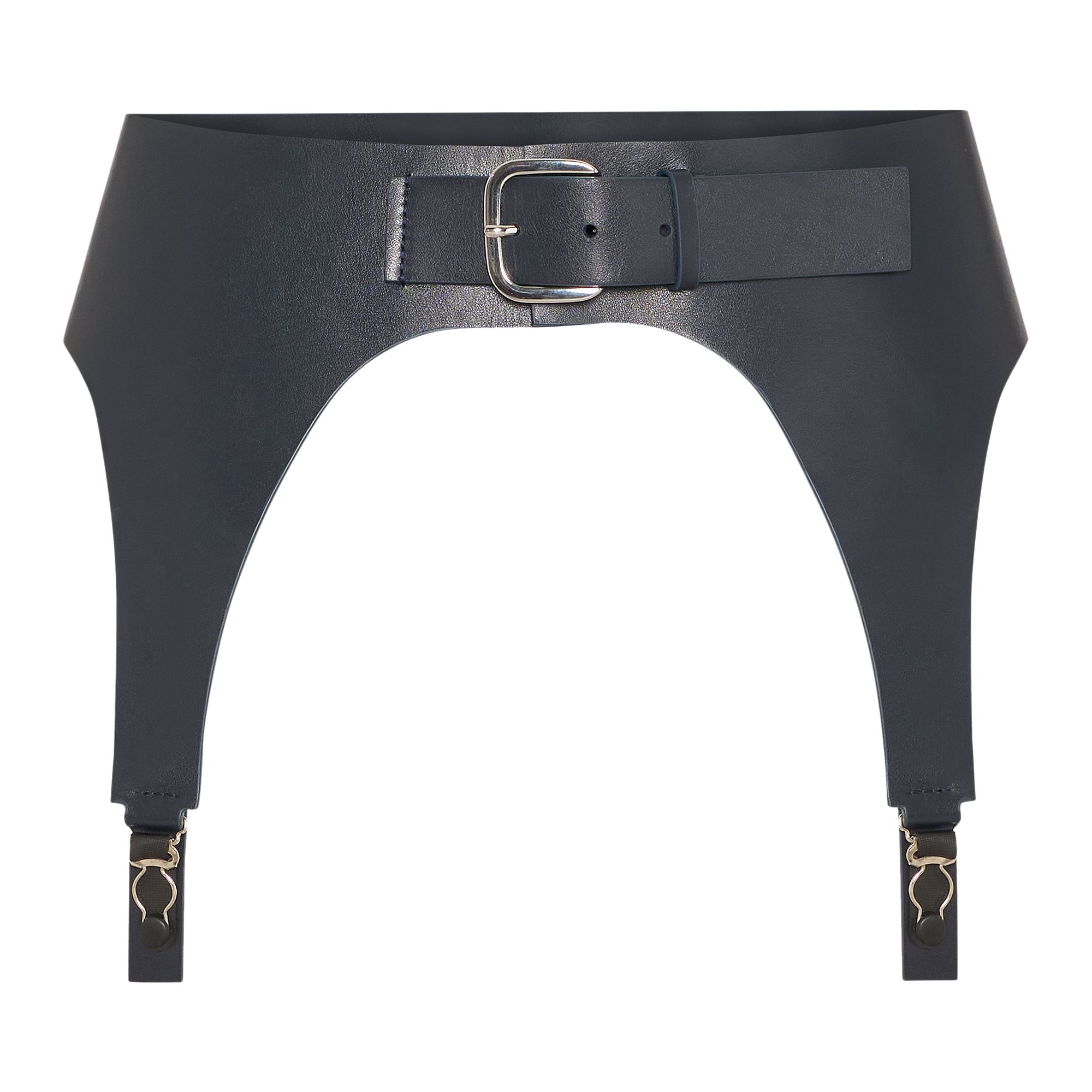 Pre-owned Jean Paul Gaultier Leather Garter Belt 'black' | Men's Size 90