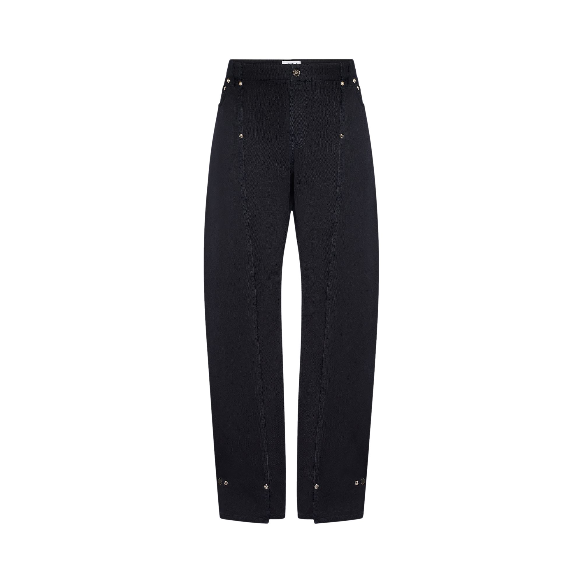 Pre-owned Jean Paul Gaultier Overdyed Denim Trouser With Upper Denim Panel 'navy' | Blue | Men's Size 26