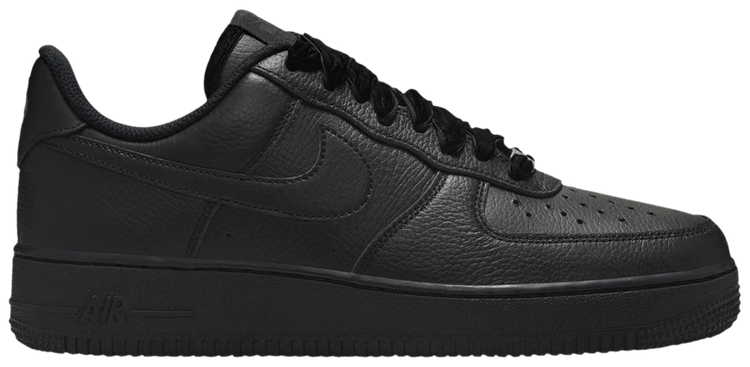 Nike Wmns Air Force 1 Low Black Velvet Laces