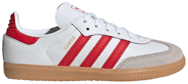 Adidas Samba OG C White Scarlet Gum