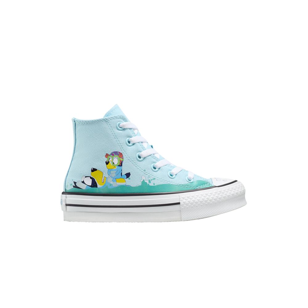 Pre-owned Converse Bluey X Chuck Taylor All Star Eva Lift Platform High Td 'bluey & Bingo' | Infant Size 1